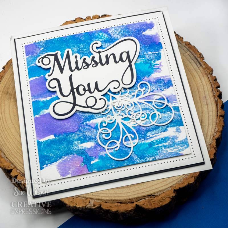 Sue Wilson Background Collection Swirly Scrolls Craft Die by Creative Expressions - Craftywaftyshop