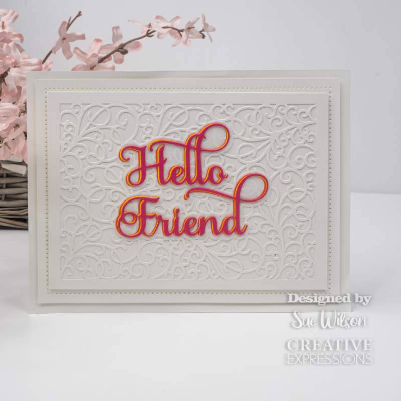 Sue Wilson Background Collection Swirly Scrolls Craft Die by Creative Expressions - Craftywaftyshop