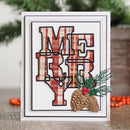Sue Wilson Big Bold Words Merry Craft Die & Stamp Set by Creative Expressions - Craftywaftyshop