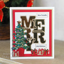 Sue Wilson Big Bold Words Merry Craft Die & Stamp Set by Creative Expressions - Craftywaftyshop