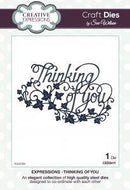Sue Wilson Expressions Thinking of You Craft Die by Creative Expressions - Craftywaftyshop