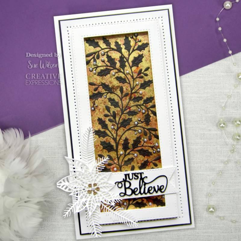 Sue Wilson Festive Collection Just Believe Craft Die by Creative Expressions - Craftywaftyshop