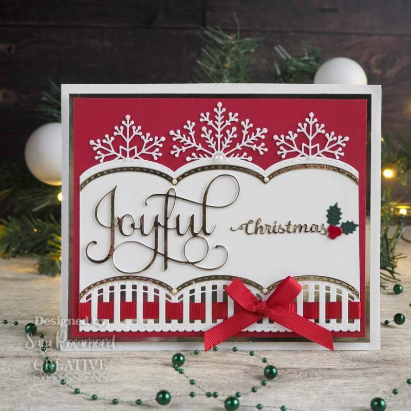 Sue Wilson Festive Noble Joyful Craft Die - Craftywaftyshop