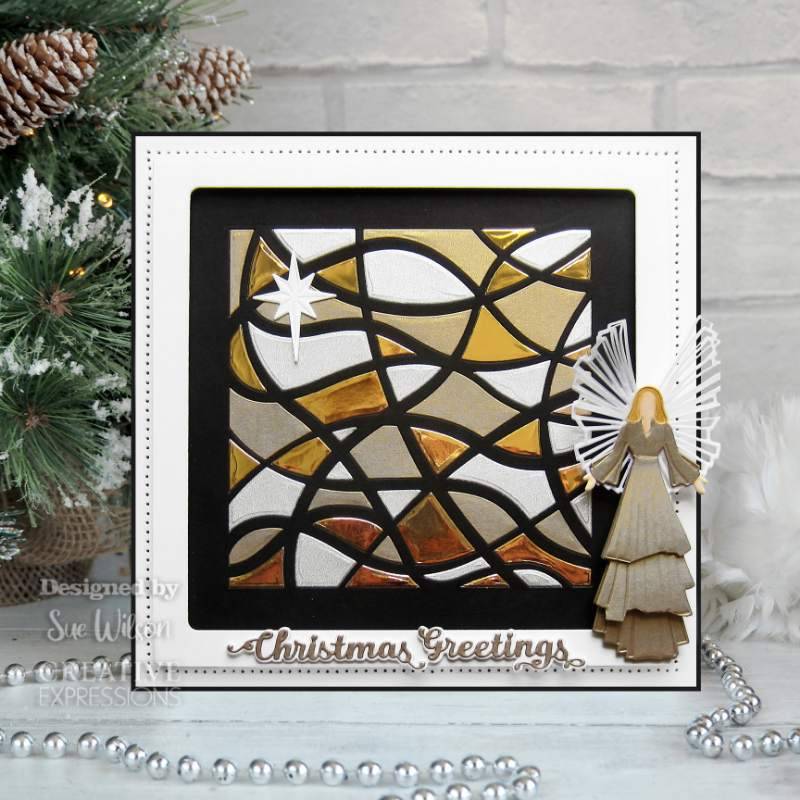 Sue Wilson Festive Swirls Background Craft Die - Craftywaftyshop
