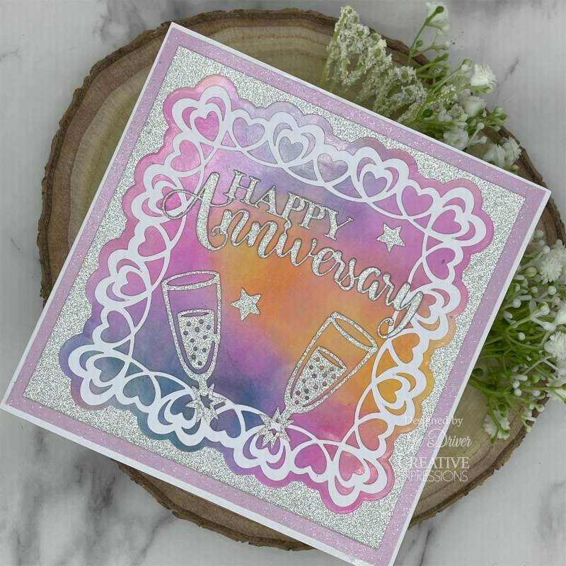 Sue Wilson Frames & Tags Loving Hearts Frame Craft Die by Creative Expressions - Craftywaftyshop