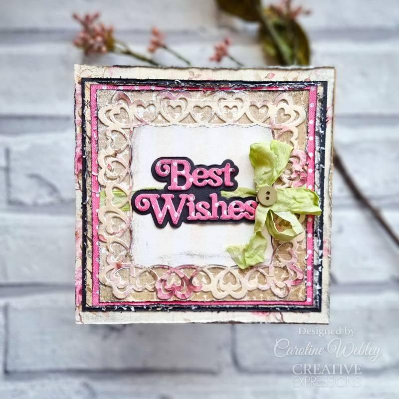 Sue Wilson Frames & Tags Loving Hearts Frame Craft Die by Creative Expressions - Craftywaftyshop