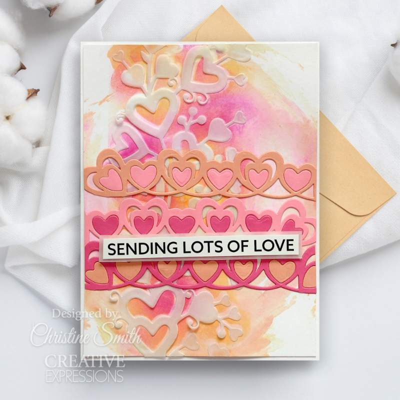Sue Wilson Frames & Tags Loving Hearts Frame Craft Die by Creative Expressions - Craftywaftyshop