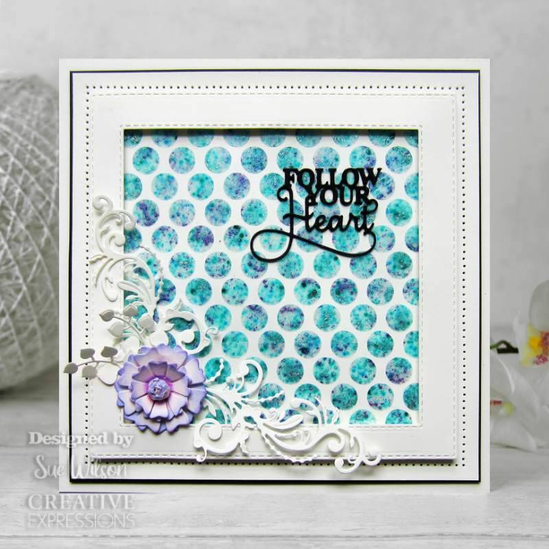 Sue Wilson Mini Expressions Follow Your Heart Craft Die by Creative Expressions - Craftywaftyshop