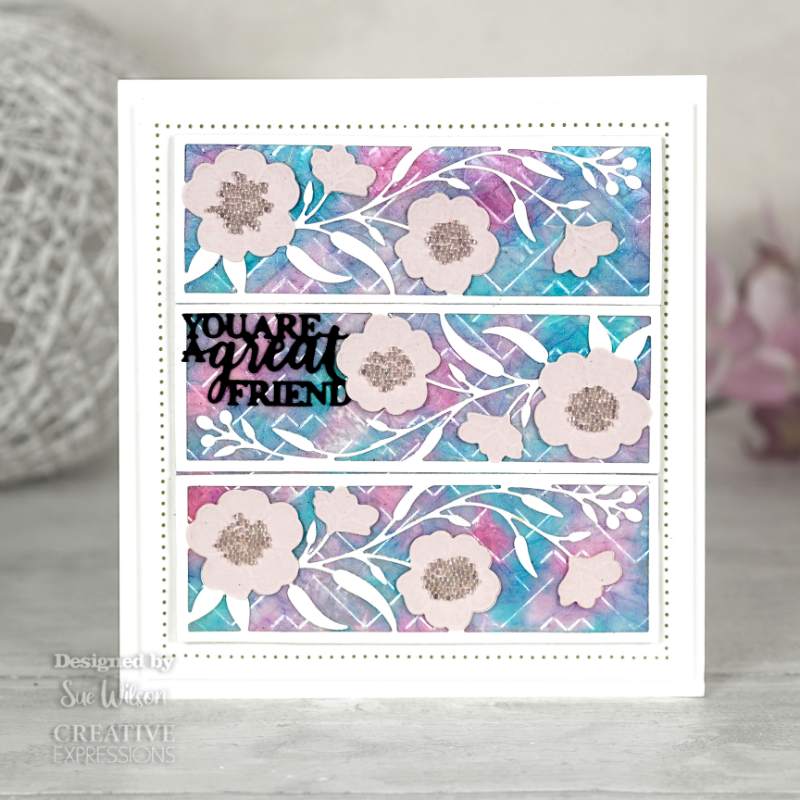 Sue Wilson Mini Expressions You Are A Great Friend Craft Die by Creative Expressions - Craftywaftyshop