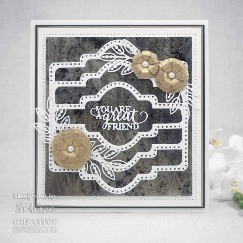 Sue Wilson Mini Expressions You Are A Great Friend Craft Die by Creative Expressions - Craftywaftyshop