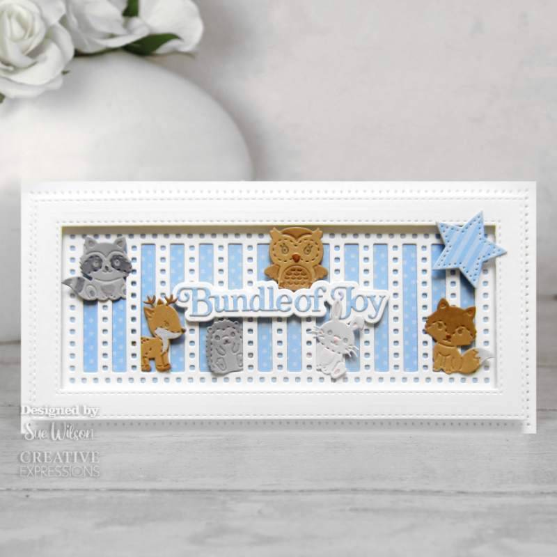 Sue Wilson Necessities Baby Woodland Animals Craft Die by Creative Expressions - Craftywaftyshop