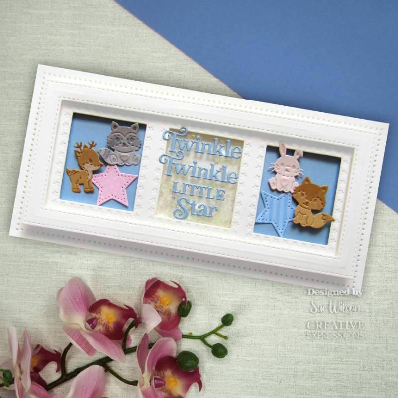 Sue Wilson Necessities Baby Woodland Animals Craft Die by Creative Expressions - Craftywaftyshop
