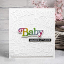 Sue Wilson Noble Shadowed Sentiments Baby Craft Die by Creative Expressions - Craftywaftyshop