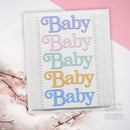 Sue Wilson Noble Shadowed Sentiments Baby Craft Die by Creative Expressions - Craftywaftyshop