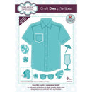 Sue Wilson Shaped Card Collection Hawaiian Shirt Craft Die by Creative Expressions - Craftywaftyshop