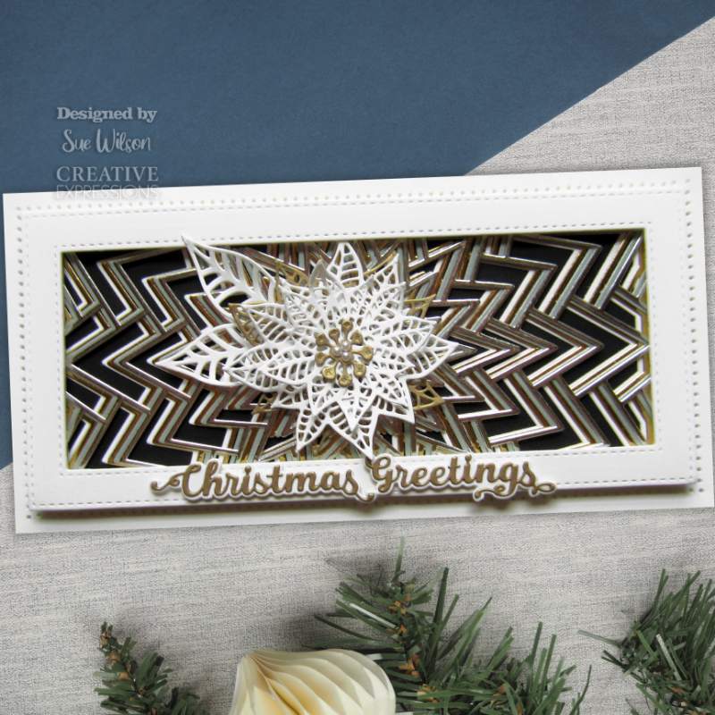 Sue Wilson Slimline Collection Star Bursts Craft Die - Craftywaftyshop