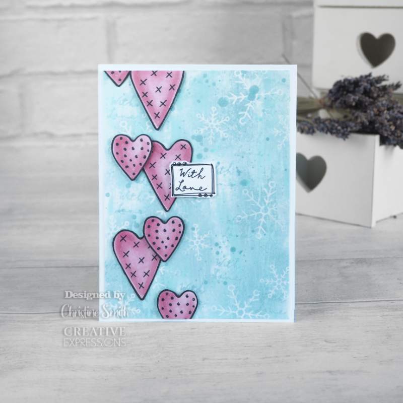 Sweet Stocking 6 in x 4 in Clear Stamp Set by Sam Poole - Craftywaftyshop