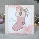 Sweet Stocking 6 in x 4 in Clear Stamp Set by Sam Poole - Craftywaftyshop