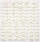 The Essential Embellishments Adhesive Pearls Natural by Craft Consortium - Craftywaftyshop