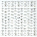 The Essential Embellishments Adhesive Pearls Silver by Craft Consortium - Craftywaftyshop