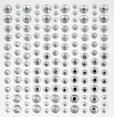The Essential Embellishments Adhesive Rhinestone Gems Clear by Craft Consortium - Craftywaftyshop
