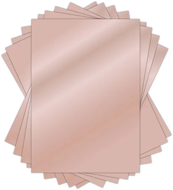 The Essential Mirror Card A4 Rose Gold by Craft Consortium - Craftywaftyshop