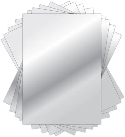 The Essential Mirror Card A4 Silver Mirror Card by Craft Consortium - Craftywaftyshop