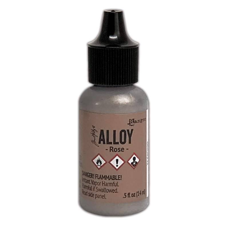Tim Holtz Alcohol Ink Alloy Rose by Ranger - Craftywaftyshop