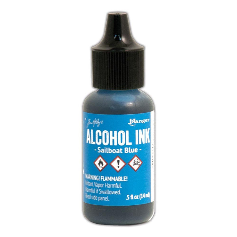 Tim Holtz Alcohol Ink Sailboat Blue by Ranger - Craftywaftyshop
