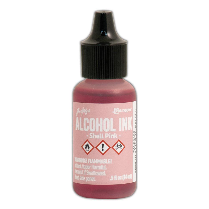 Tim Holtz Alcohol Ink Shell Pink by Ranger - Craftywaftyshop