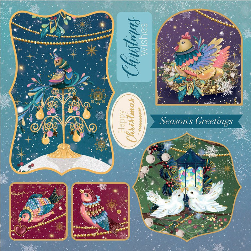 Twelve Days of Christmas - 8" x 8" Topper Pad by Crafters Companion - Craftywaftyshop