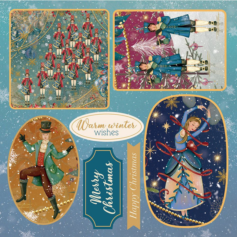 Twelve Days of Christmas - 8" x 8" Topper Pad by Crafters Companion - Craftywaftyshop