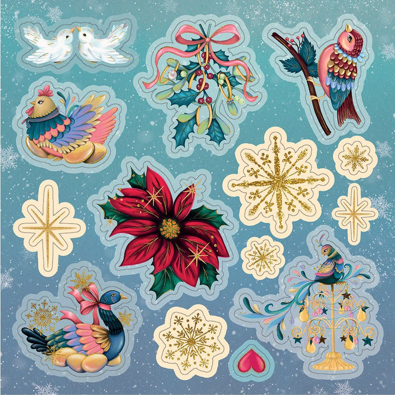 Twelve Days of Christmas - 8" x 8" Topper Pad by Crafters Companion - Craftywaftyshop