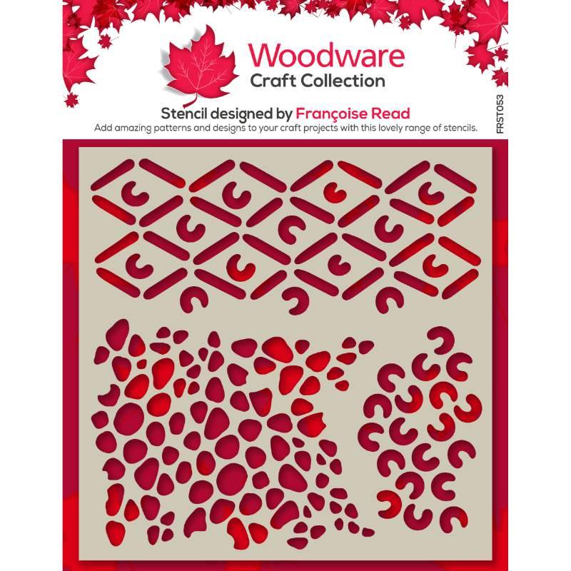 Woodware African 6 in x 6 in Stencil by Creative Expressions - Craftywaftyshop