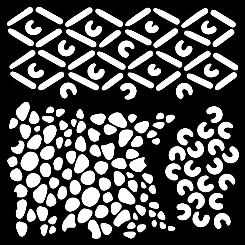 Woodware African 6 in x 6 in Stencil by Creative Expressions - Craftywaftyshop