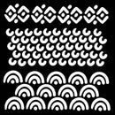 Woodware Batik 6 in x 6 in Stencil by Creative Expressions - Craftywaftyshop