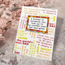 Woodware Clear Singles Best Dad 3 in x 4 in Stamp - Craftywaftyshop