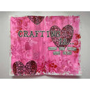 Woodware Clear Singles Bubble Heart 4 in x 6 in Stamp - Craftywaftyshop