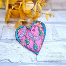 Woodware Clear Singles Butterfly Heart 4 in x 6 in Stamp - Craftywaftyshop