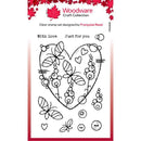 Woodware Clear Singles Butterfly Heart 4 in x 6 in Stamp - Craftywaftyshop