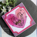 Woodware Clear Singles Butterfly Heart 4 in x 6 in Stamp - Craftywaftyshop