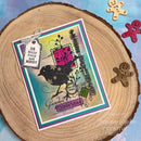 Woodware Clear Singles Christmas Old Labels 4 in x 6 in Stamp Set by Creative Expressions - Craftywaftyshop