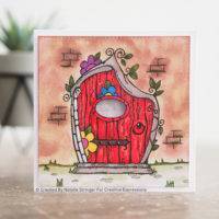 Woodware Clear Singles Fairy Door 4 in x 6 in Stamp - Craftywaftyshop