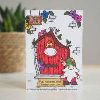 Woodware Clear Singles Fairy Door 4 in x 6 in Stamp - Craftywaftyshop