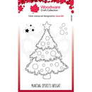 Woodware Clear Singles Festive Fuzzies Christmas Tree Stamp - Craftywaftyshop