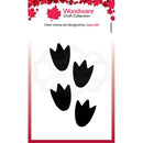 Woodware Clear Singles Festive Fuzzies Mini Penguin Feet Stamp - Craftywaftyshop