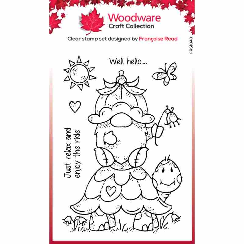 Woodware Clear Singles Garden Stroll 4 in x 6 in Stamp Set - Craftywaftyshop