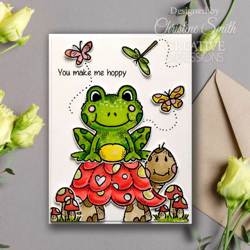 Woodware Clear Singles Garden Stroll 4 in x 6 in Stamp Set - Craftywaftyshop