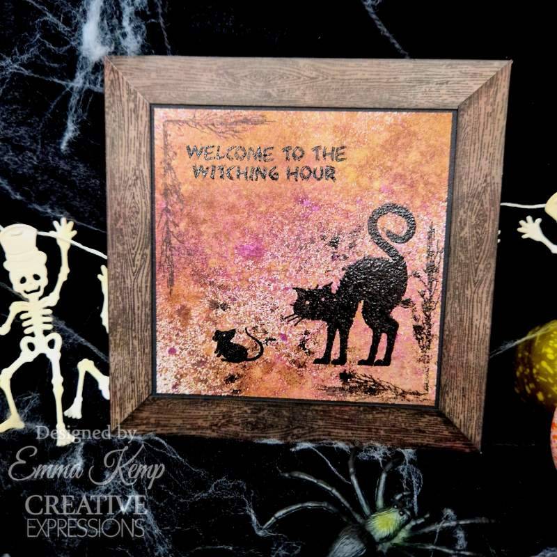Woodware Clear Singles Halloween Props 3 in x 4 in Stamp Set - Craftywaftyshop