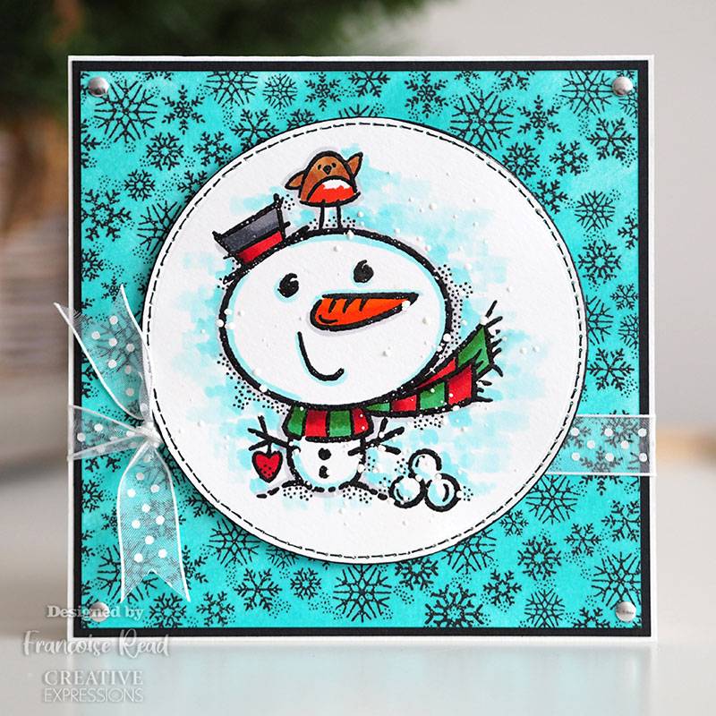 Woodware Clear Singles Little Snowman Stamp Set by Francoise Read - Craftywaftyshop